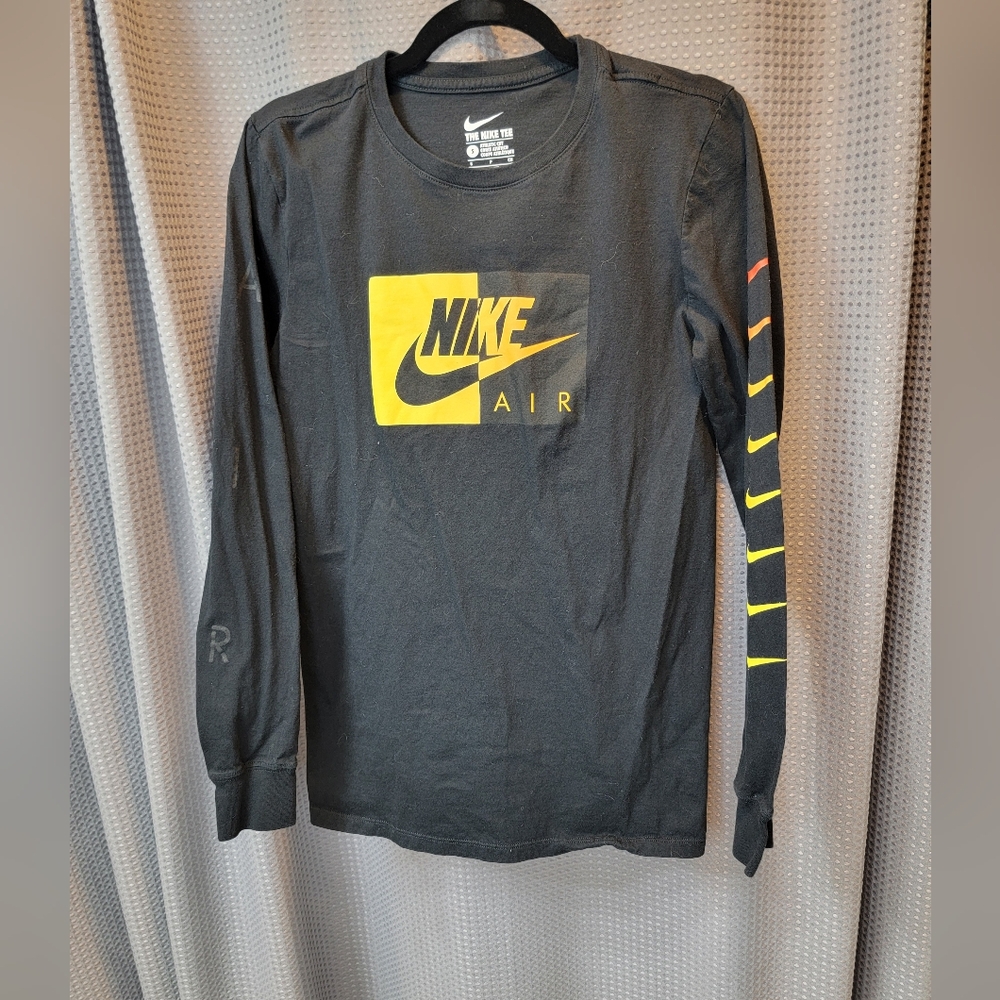 Nike Air Long Sleeve Logo Tee Athletic Cut Size S
